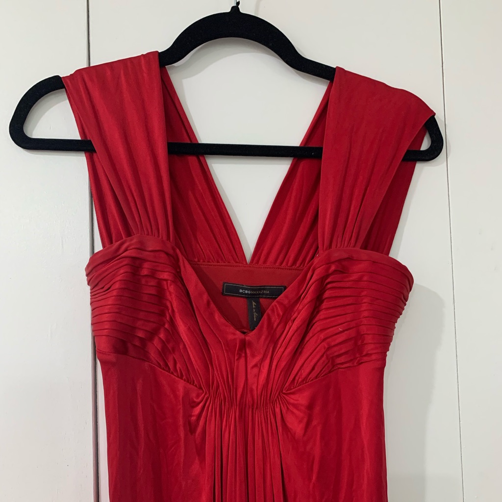Bcbg Maxazria - Red Floor Length Dress